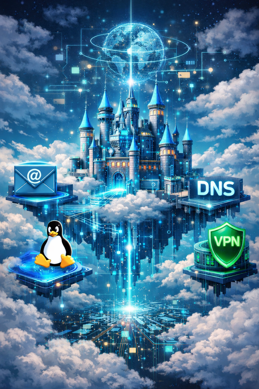 Digitales Luftschloss mit DNS, VPN und Linux